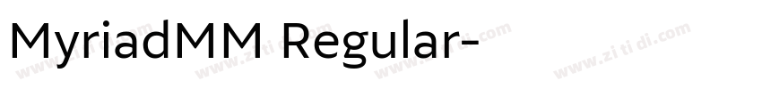 MyriadMM Regular字体转换